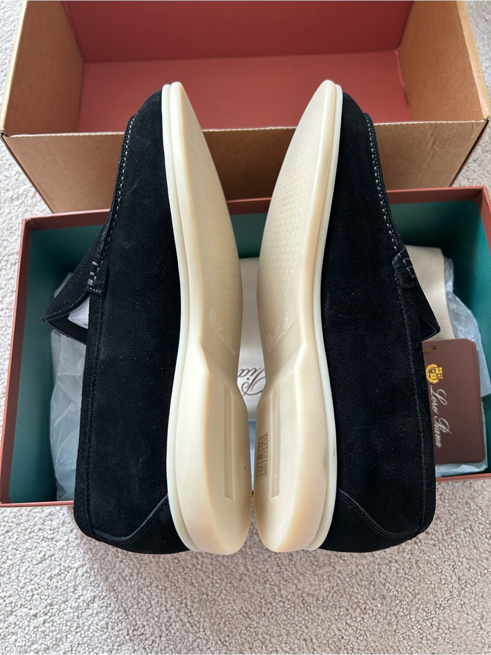 Loro Piana Summer Walk Black Suede - Picture 7 of 10